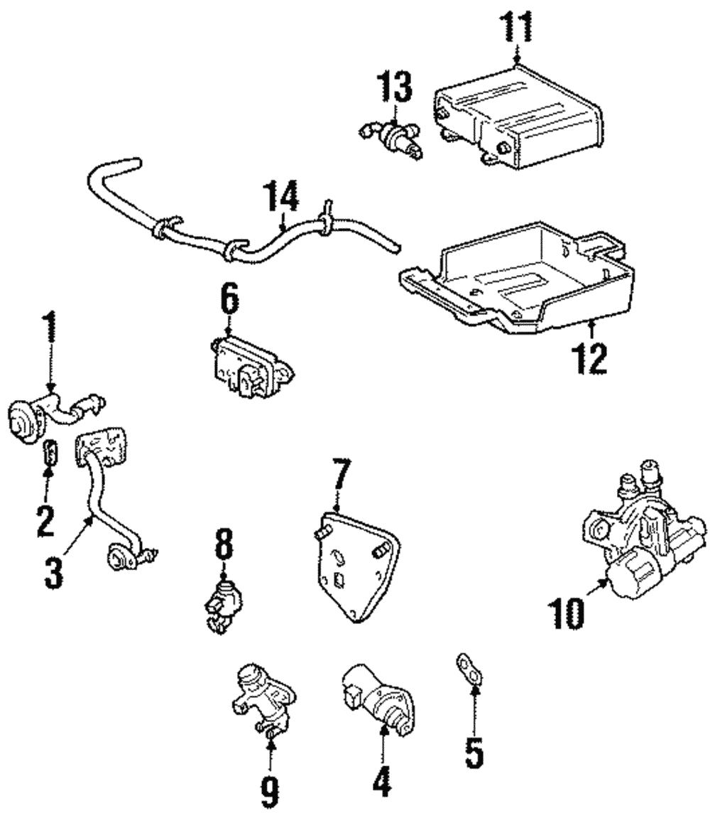 Vapor Canister Bracket - Ford (YS2Z-9D665-AA)