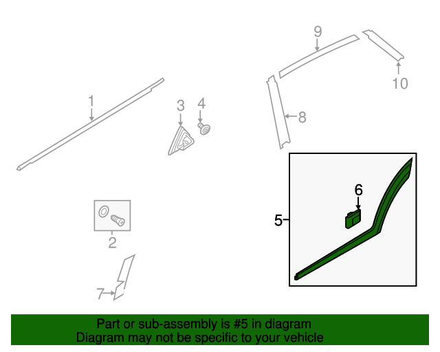 87732D3000CA Lower Molding 20162021 Hyundai Tucson World OEM