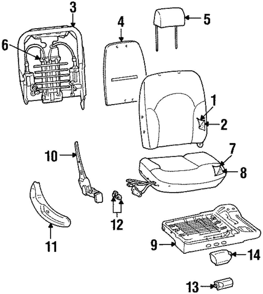 Seat Cover - Ford (YF3Z-5462901-AAD)