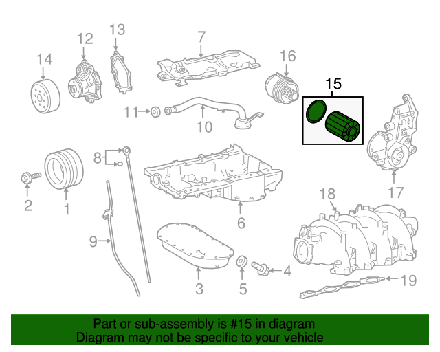 Lexus OEM Oil Filter Part 0415251010 OEM Vehicle Parts