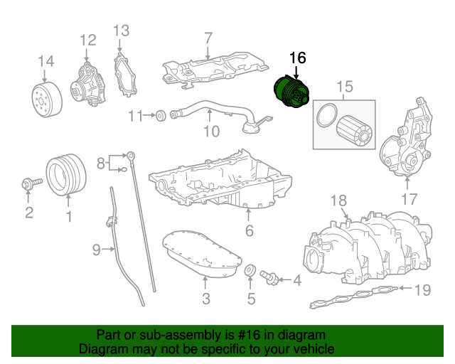 20082023 Lexus Oil Filter Housing 1562038030 Lexus Parts Depot