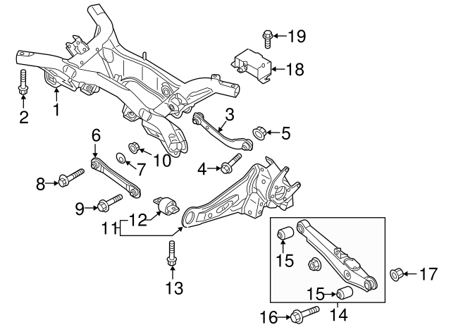 Front Strut & Coil Spring Assembly Set Driver & Passenger Sides Compatible With 11-19 Mitsubishi Outlander Sport
