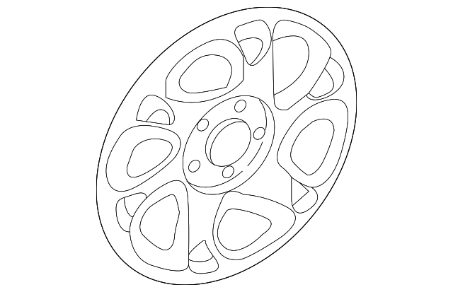 Sparkle Silver Hub Cap - GM (09594041)