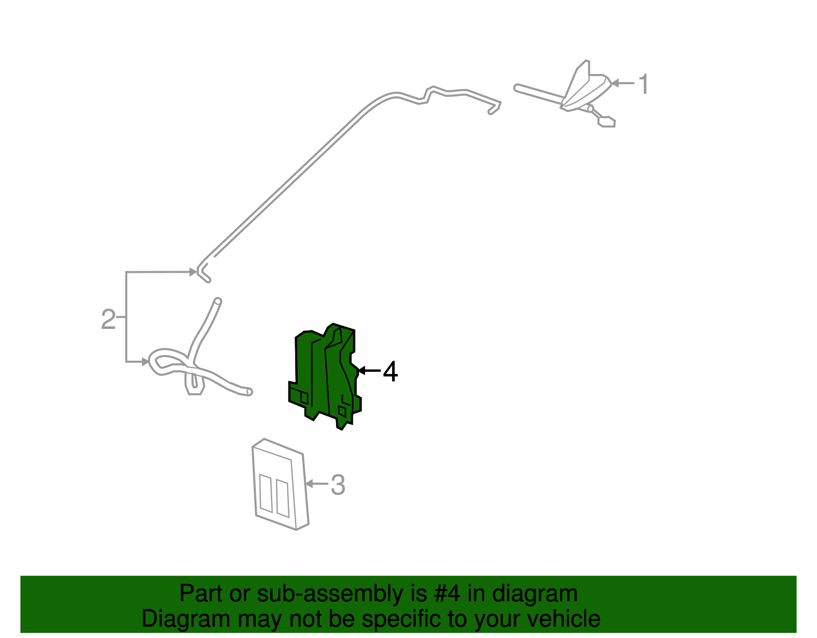 Digital Radio Receiver Bracket - GM (15201868)