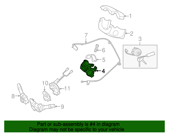 819102K100 Steering Lock 20112013 Kia Soul Kia.Parts Store