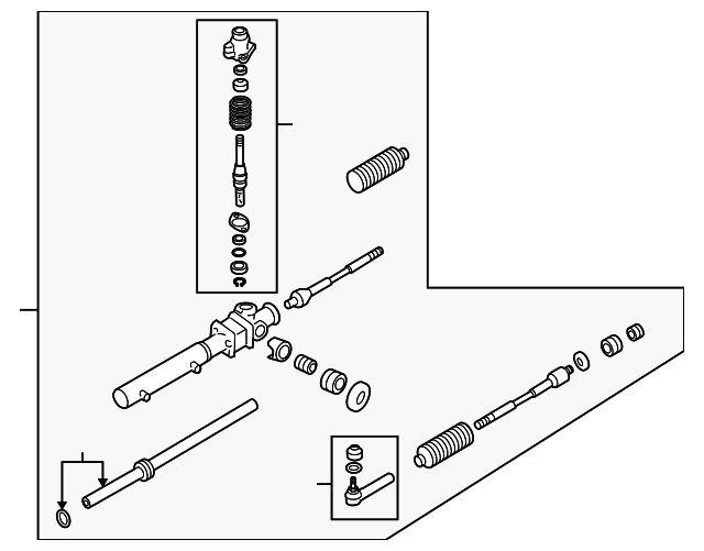 20082014 Subaru Tribeca Rack And Pinion Assembly 34110XA03A Discount OEM Subaru Parts