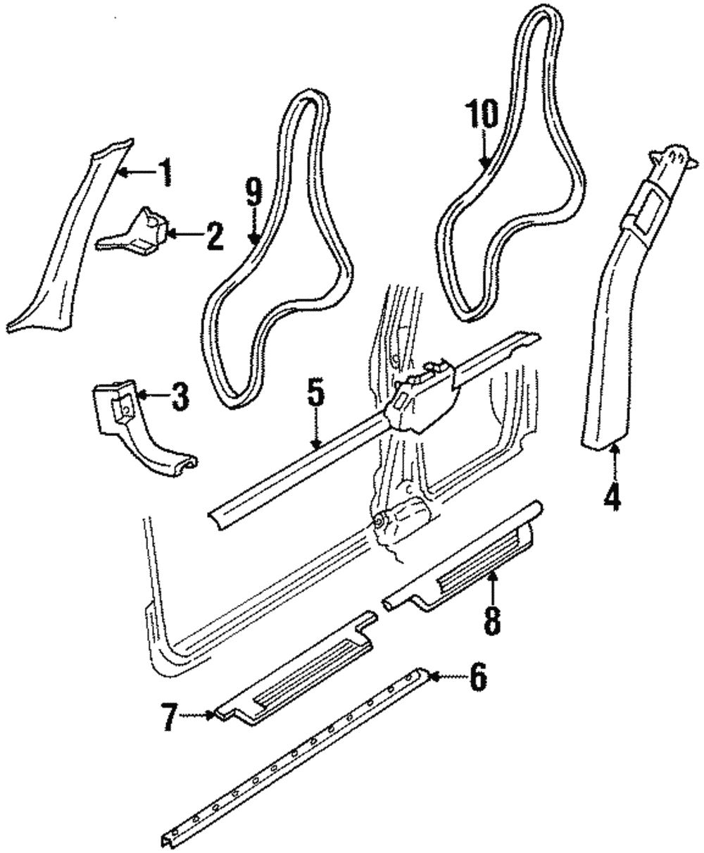 Center Pillar Trim - GM (25656675)