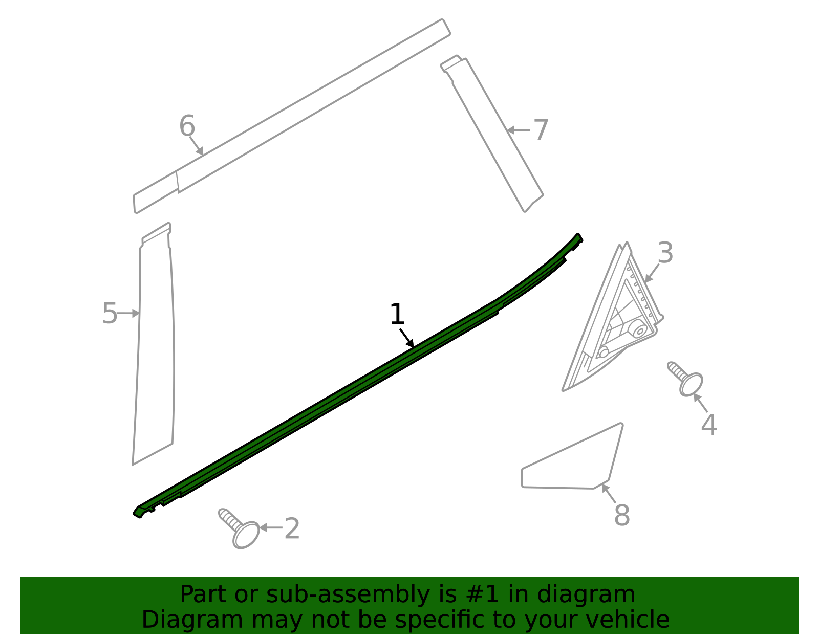 83220-K0000 - Belt Molding 2020-2025 Kia Soul | Kia.Parts Store