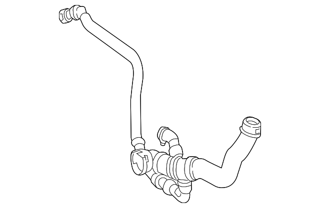 222-501-10-93 - Radiator Coolant Hose 2015-2020 Mercedes-Benz 