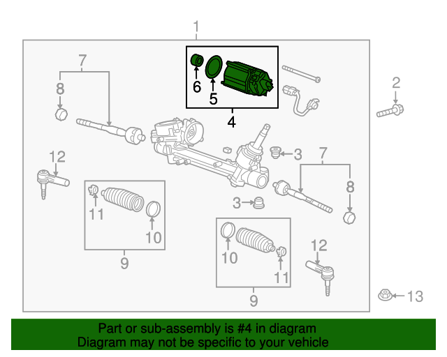 20182023 Chevrolet Malibu Power Steering Assist Motor 84425939 GM