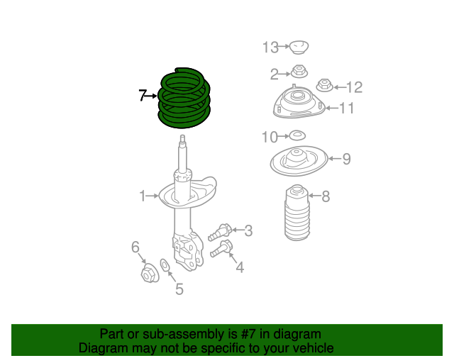 20112014 Subaru Impreza Coil Spring 20330FG530 Subaru Parts Store