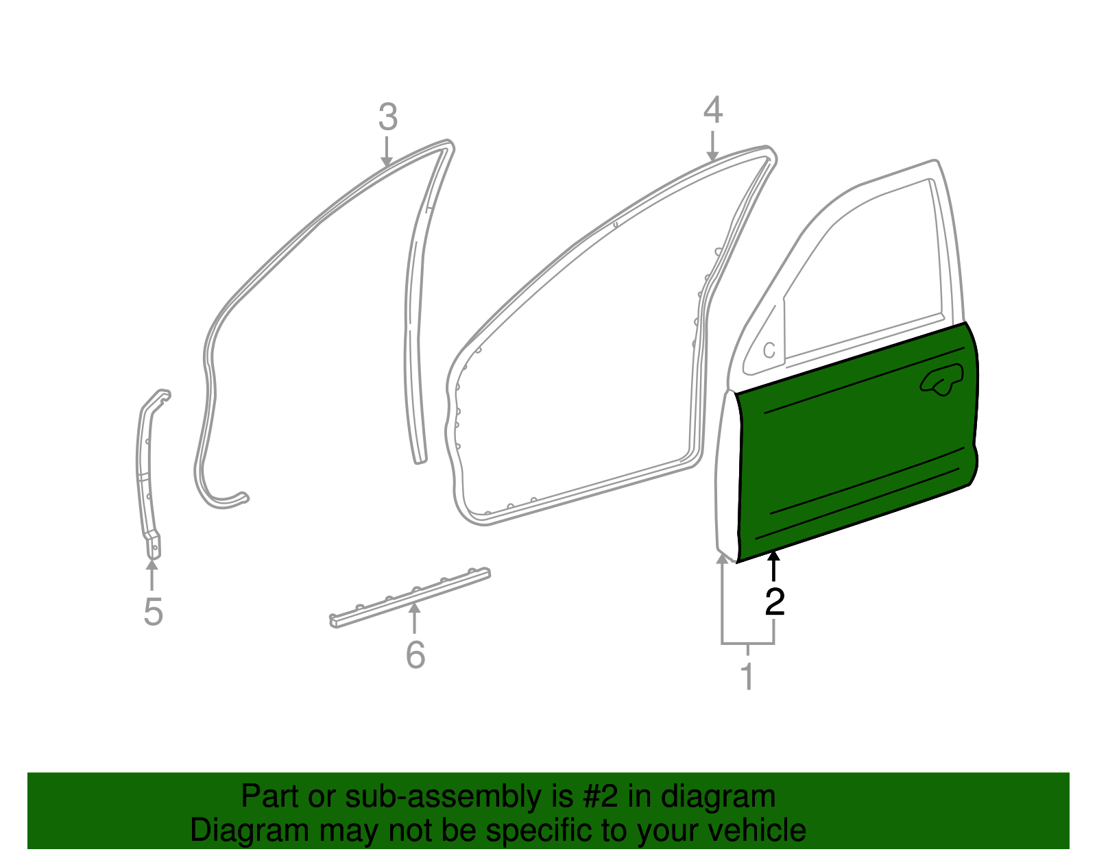 Outer Panel - Ford (XW4Z-5420201-AA)