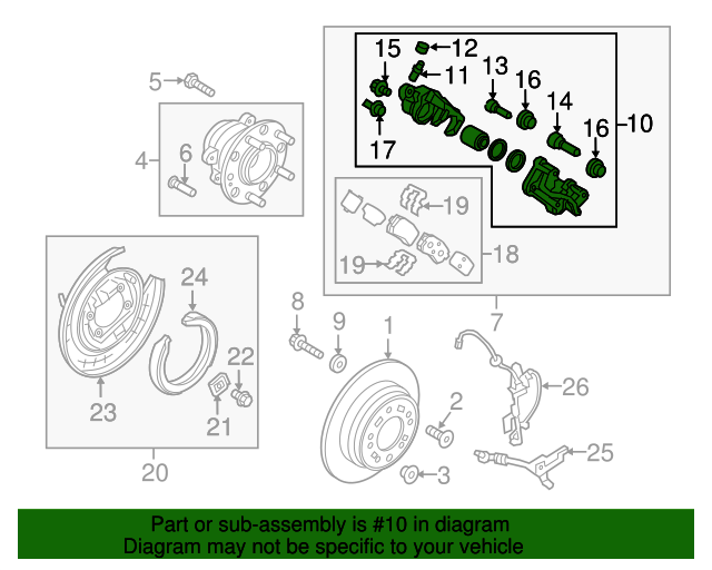 20162018 Kia Optima Caliper 58311D5A30 Parts for Kia