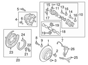2016-2020 Kia Optima Brake Pads Rear 58302-C1A15 OEM Parts Online