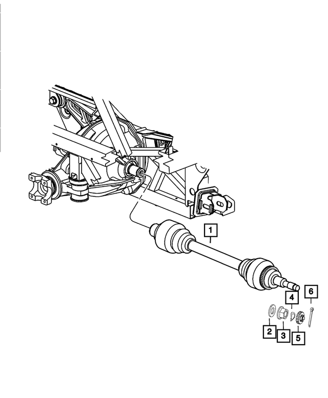 20032010 Dodge Viper Axle Half Shaft 5038200AB Mopar eStore