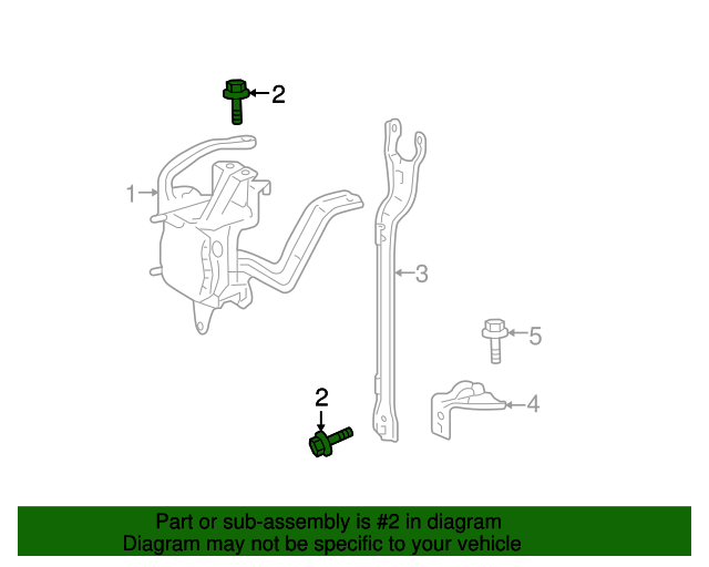 2010 2020 Toyota Distance Sensor Screw 90119 06911 Toyota Parts Center