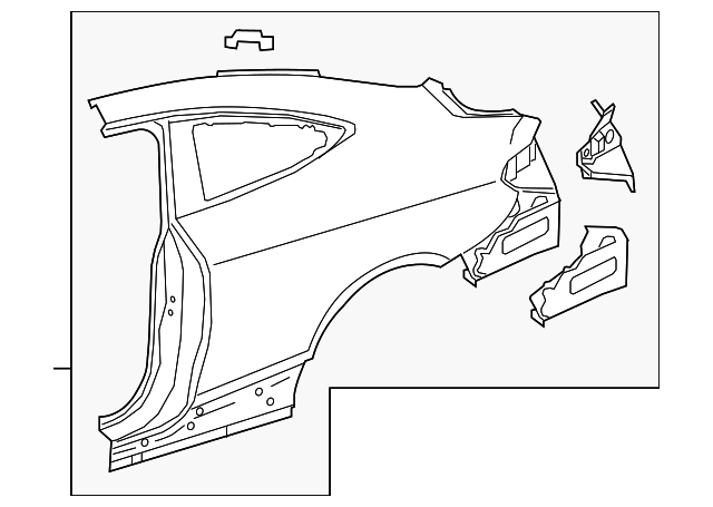 Genuine OEM Quarter Panel | 205-630-98-03 | Fits Select 2017