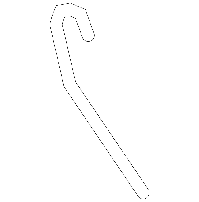 Driver Side Rear Door Outside Handle Rod - Buick (25779145)