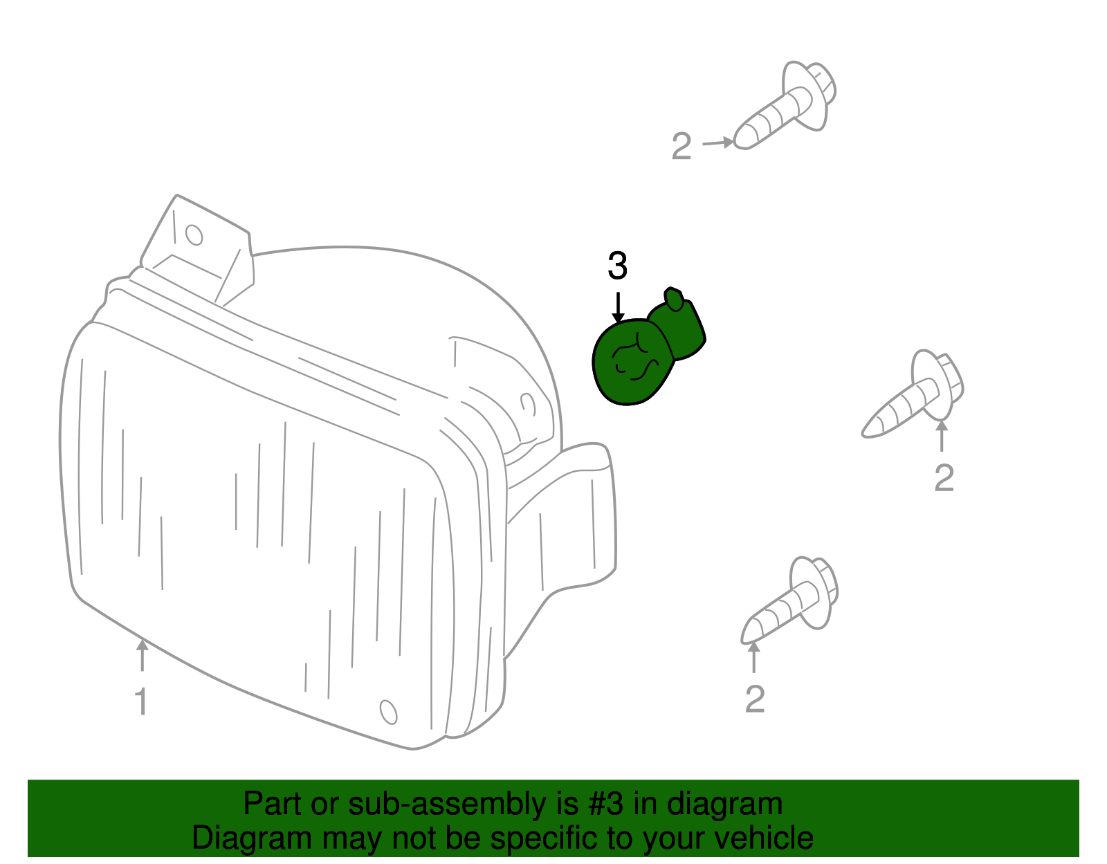 Fog Lamp Bulb - Ford (YL8Z-13466-BB)