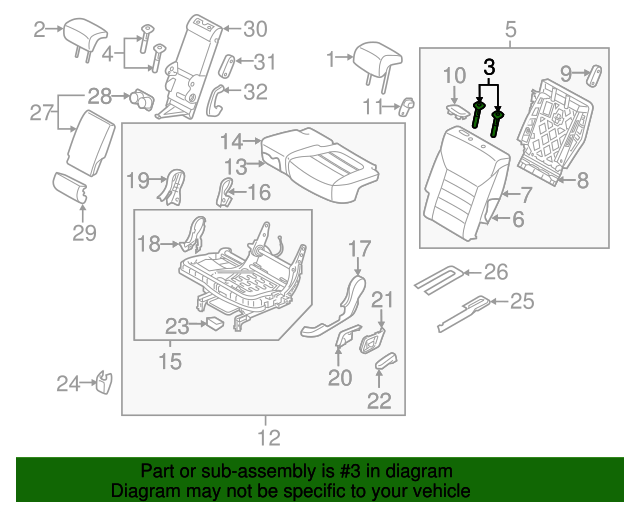 89720C6000WK Headrest Guide 20162020 Kia Sorento Kia.Parts Store