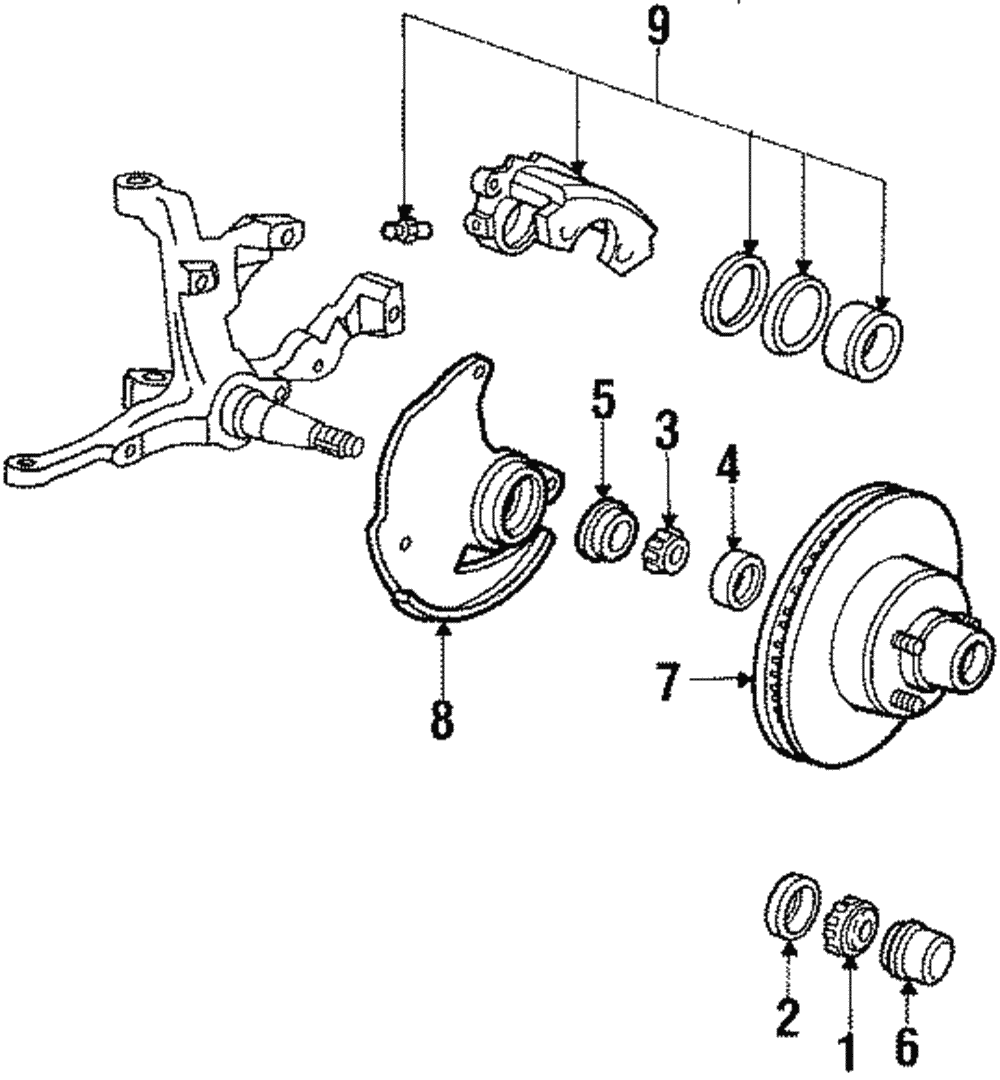 Hub & Rotor - Ford (YW7Z-1V102-AA)
