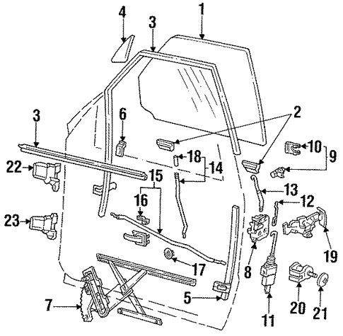 Front Door for 1993 Ford Explorer #0