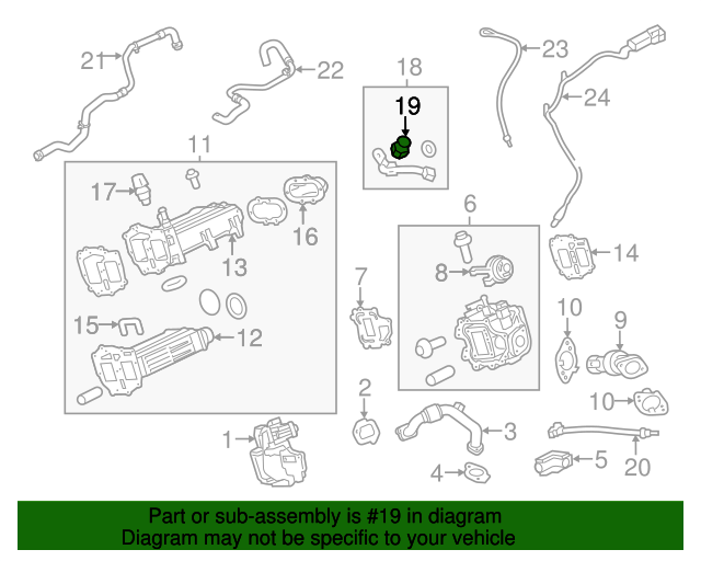 Egr Temp Sensor Ford (BC3Z9J460C)