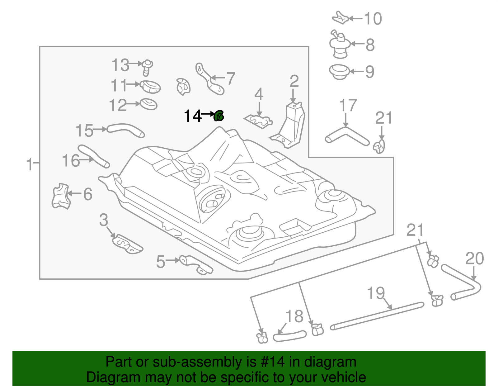 Seat Back Frame Nut - Scion (90178-A0032)