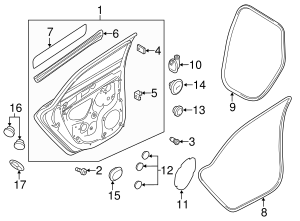 WHT-007-119 - Door Shell Ball Stud 2015-2024 Audi | Audi OEM Parts