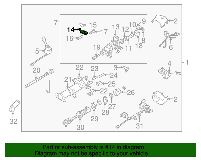 20032024 GM Steering Column Tilt Release Lever 26084659 GM