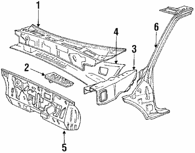 Genuine OEM Screen Part# 86161-33000 Fits 1989-1994 Hyundai Sonata 