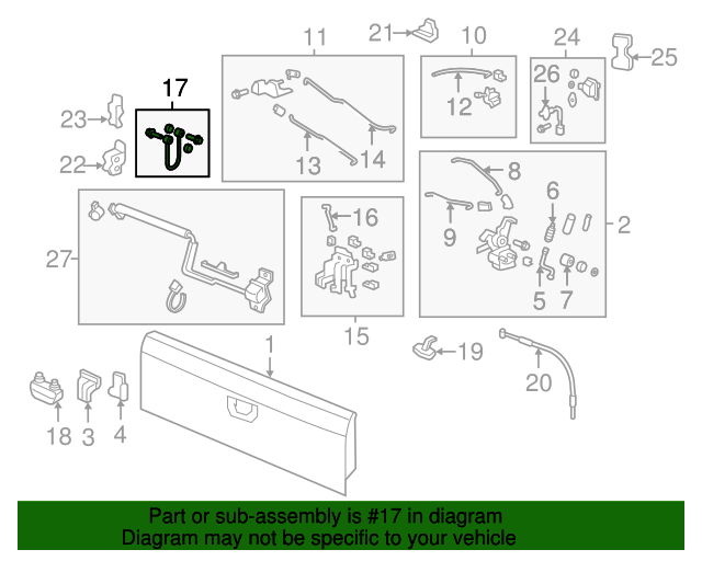 20062023 Honda Ridgeline Support Cable 74910SJCA02 OEM Parts Online