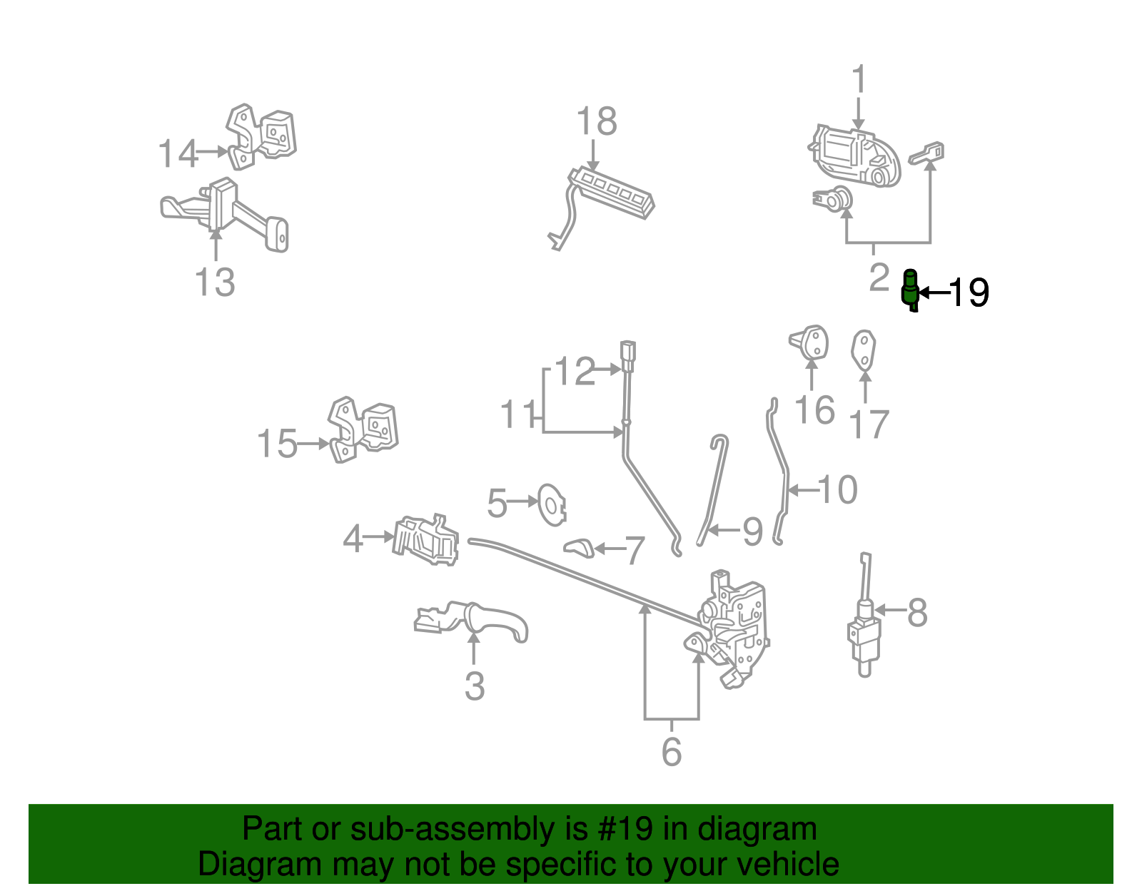Lever - Ford (YL7Z-7821970-AB)