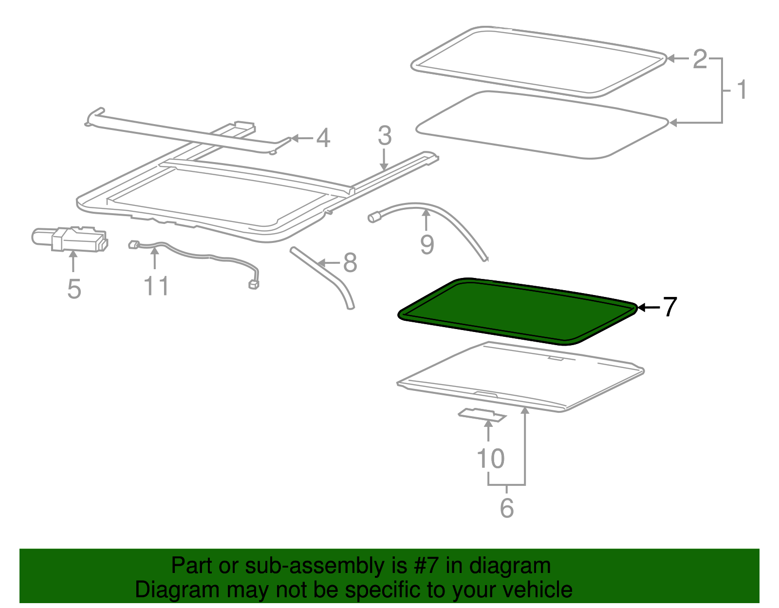 Lace-Sun Roof Opg Tr Fin - GM (10377049)