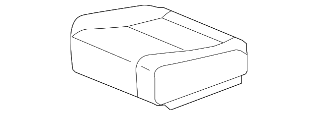 Honda Genuine 82131-SNF-A01ZB Seat Cushion Trim Cover Rear