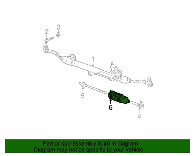 20022009 GM Rack and Pinion Boot Kit with Clamps 26089593