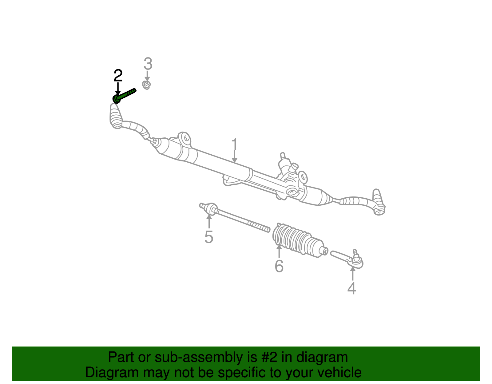 Steering Gear Bolt - GM (11589362)