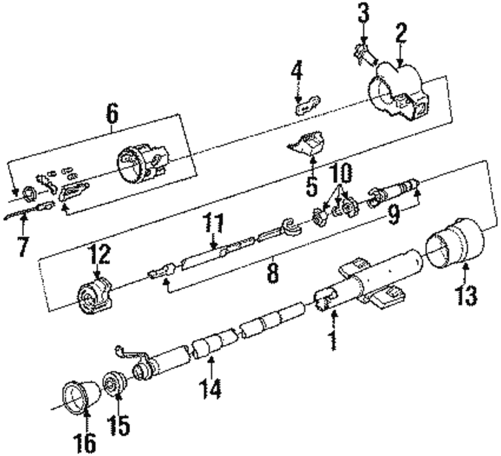 Actuator-Strg Col Ignition Switch - GM (7848242)