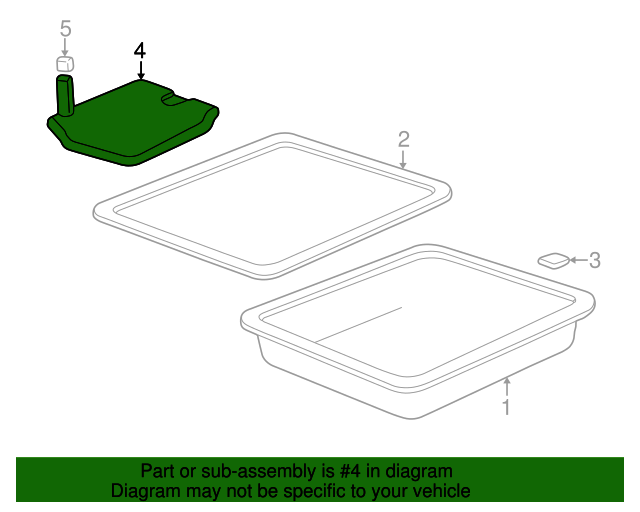 19841993 GM Automatic Transmission Fluid Filter Kit with Gasket and Seal 08657926 GM