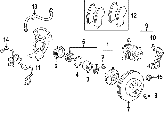 Toyota Genuine Parts 04465-33021 Front Brake Pad Set Toyota Genuine Parts 04465-33021 Front Brake Pad Set