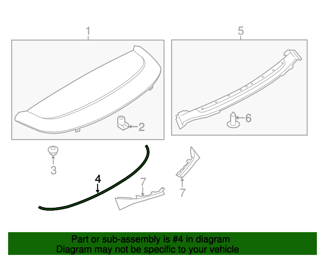 Genuine Spoiler Seal for 20132022 Land Rover Range Rover Land Rover