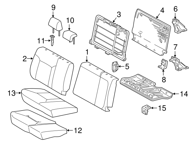 TOYOTA Genuine 71303-04030 Seat Back Hinge Sub Assembly TOYOTA Genuine 71303-04030 Seat Back Hinge Sub Assembly