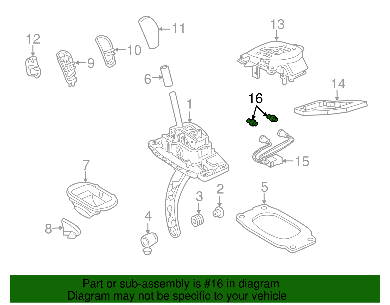Bulb, A/Transmission Control Ind Dial Lp - GM (92262215)