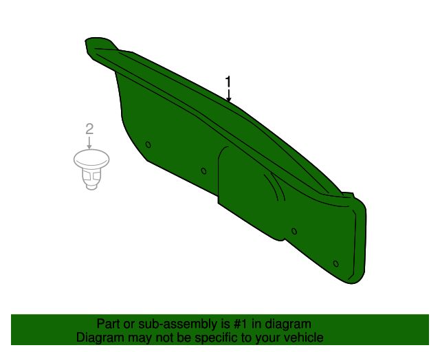 20102013 Mazda 3 Trunk Lid Trim BBM4688W1