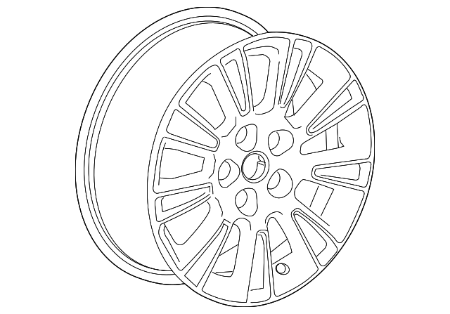 17x7-Inch 9-Spoke Aluminum Wheel - GM (9597398)
