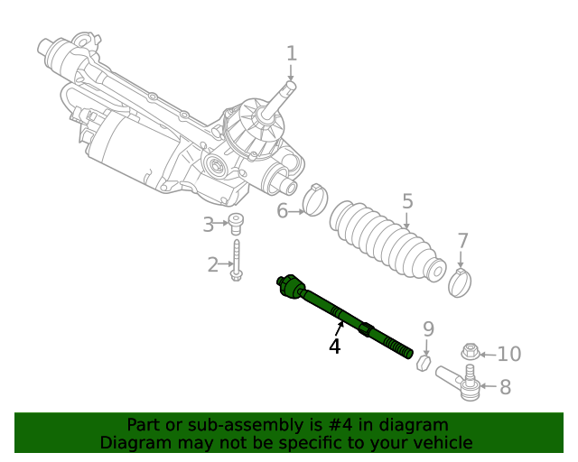 20212023 Volkswagen ID.4 Inner Tie Rod 1EA423810C Wholesale VW Parts