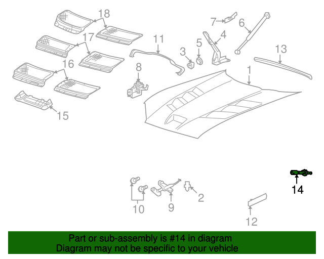20032010 Dodge Viper Door Ajar Switch 4687594AB