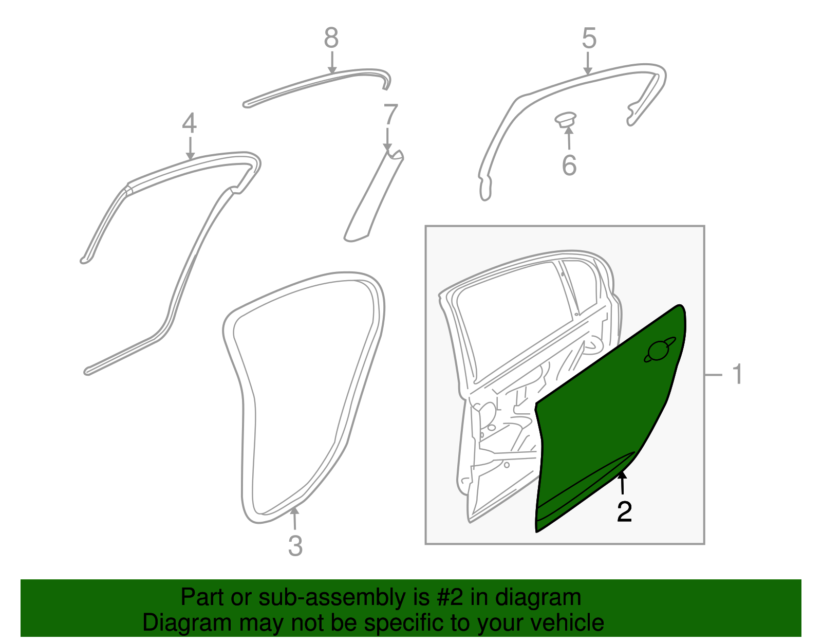 Panel-Rear S/D Otr - GM (92457498)