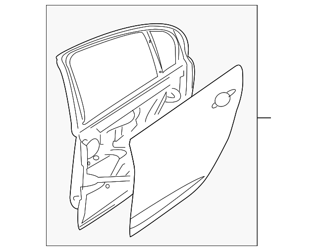 Rear Passenger Side Door - GM (92283181)