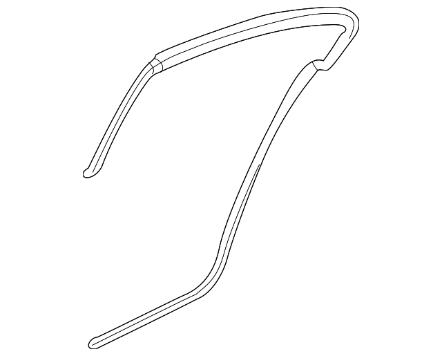 Weatherstrip-Rear S/D Upper Auxiliary - GM (92257475)